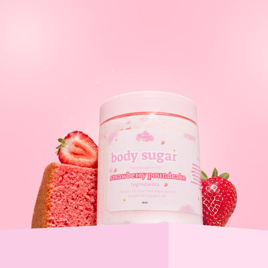 strawberry poundcake body sugar